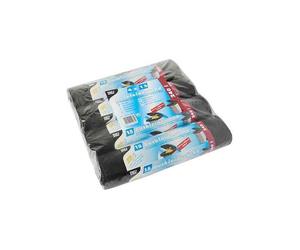 [11037] PAPSTAR Pack 4 Rouleaux 15 Sac pour benne à ordures, noir, 240 litres
