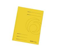 Herlitz Paquet De 10 Chemises Easyorga, A4, 3 Rabats Carton Manille, Jaune