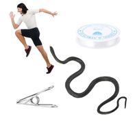 110cm Farce de Serpent pour Le Golf, Farce de Serpent avec Clip de Ficelle | Kit de Farces pour Serpents, Faux Serpent Réaliste pour Adultes Enfants
