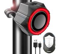 110db Bicycle Alarm With Remote Control, Wireless Anti-Theft Motorcycle Alarm, Ip65 Waterproof Electric Scooter Alarm, Alarms For Motorcycle, Bike, Electric Scooter, Scooter (Black)