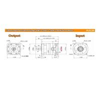 110mm 130mm Flange Planetary Gearbox Reducer 19mm 22mm 24mm Input Reducer Step-down gearbox for 1KW-3KW Servo electronic starter CZAOINCU(19mm For Servo Motor,Ratio 35 to1)