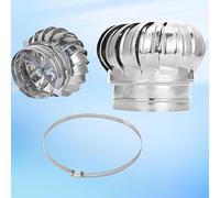 110mm-500mm Extracteur De Cheminée Tournant En Acier Inoxydable, Extracteur De Fumées Rotatif Chapeau De Cheminé, Conduit De Fumée Sortie De Toit, Éolien Hotte D'échappement(500mm)