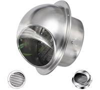 110mm Ronde Grille Ventilation, Grille Aeration Imperméable En Acier Inoxydable 304, Couvercle D'évent Interne 50 80 100 130 170 250mm, Pour Cuisine, Salle De Bain, Entrepôt(170mm/6.7in)