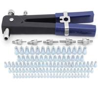 110pcs Écrou Rivet Gun Pince à Riveter Insert Fileté Riveteuse Professionnelle Outil de Rivet M3 M4 M5 M6 M8 Kit de Pince à Rivet