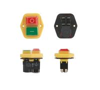 110V 220V Garden Tools Electromagnetic Starter Push Button Switches Machine Tool Equipment IP55 Waterproof with 28A NWPNLXEA(4PIN,110V)
