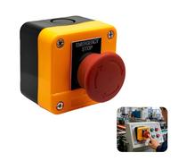 110v~400v Bouton Arret D'Urgence Indice D'éTanchéIté Ip65, Interrupteur de Coupure d'Urgence pour Contrôle Industriel, Compatible avec Démarreurs Électromagnétiques et Relais