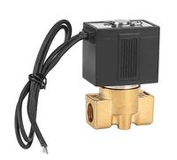 110V G1/4" Électrovanne Magnétique Normalement Fermée à 2 Voies Vanne Électromagnétique à action directe pour Gaz Eau Air Vapeur