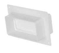 110x55mm Bride Murale/Connecteur pour Canal Plat - Raccord de Gaine avec Clapet Anti-retour