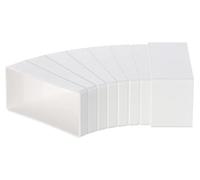 110x55mm Coude Horizontal 15-60° pour Conduit Rectangulaire - Raccord de Ventilation en Plastique