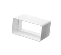 110x55mm Raccord/Connecteur pour Tuyau Rectangulaire - PVC