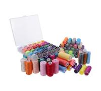 111 Pièces Assortiment de Fil à Coudre en Polyester | 39 Couleurs, 36 Bobines Assorties, avec Porte-bobine, Solution Portable pour Projets de Couture Avancés et Usage Créatif