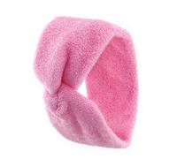 1110 - Bandeau pour cheveux en éponge de coton de 7 cm avec nœud central - fabriqué en Italie bleu ciel