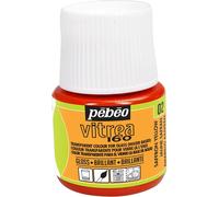Pébéo Peinture sur verre Vitrea 160°C transparente Jaune Safran 45 ml
