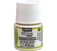 [111020] Pébéo Flacon 45ml peinture Vitrea 160 brillante pour verre VOILE BLANC