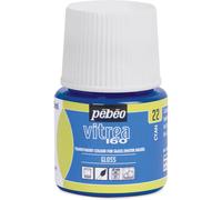 [111022] Pébéo Flacon 45ml Peinture Vitréa V160 Brillant Cyan