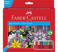 [111260] Faber-Castell Etui de 60 crayons de couleur hexagonaux CASTLE