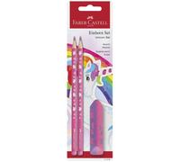 [111516] Faber-Castell Kit d'écriture Licorne, 3 pièces, rose