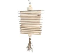 1116 Sola Stick Stack - Jouet pour cage à oiseaux à suspendre fabriqué à la main, bâtons en bois naturel, bâtons en bois naturel, les pièces peuvent tourner autour du centre, amusant à mâcher pour les