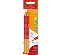 [111993] Faber-Castell Set de 2 Crayons Jumbo GRIP TWO TONE Coloris Aléatoire
