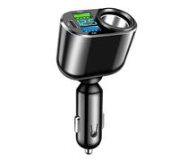 111W USB C Chargeur Allume Cigare USB Type C Chargeur de Voiture, 90W Voiture Adaptateur d'alimentation, 66W Charge Super Rapide & 30W PD Chargeur De Voiture, avec Voltmètre LED.(Noir)