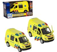 112 Pull-Back Ambulance Bus 1:34 + Light And Sound
