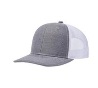 112 structuré Classic Trucker Snapback Custom Jot683, gris, Taille unique