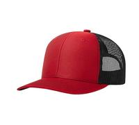 112 structuré Classic Trucker Snapback Custom Jot683, Rouge, Taille unique