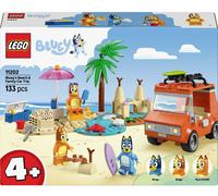 LEGO Bluey Les Vacances et Le Voyage en Voiture de Bluey - Jeu de Construction avec Bingo & Chilli - 2 Planches de Surf, Château de Sable & Accessoires - Cadeau pour Fille ou Garçon dès 4 Ans 11202
