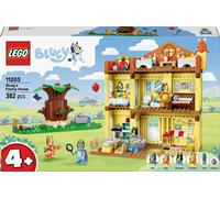 LEGO Bluey La Maison de Famille de Bluey - Maquette Modulaire de la Série TV - Jouet avec Nombreuses Pièces, Jardin, 4 Minifigurines & Accessoires - Cadeau d'anniversaire Fille ou Garçon 4 Ans 11203