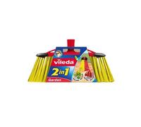 Vileda Balai d'extérieur 2 en 1 Garden, avec Deux Types de Fibres, pour Jardin, Galets, Fibre Pet recyclée, 17 x 37,5 x 5,5 cm, 386 g