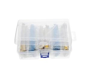 1120Pcs 1/2W 0.5W 1% 1-2.2M Ohm 56Values Metal Film Resistor 0.5W Resistance Assorted Kit Set BIANMTSW