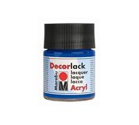 Marabu Peinture acrylique brillante DECORLACK 113005052 – Bleu moyen 50 ml