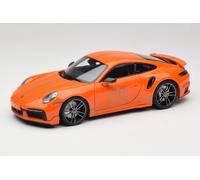 113069074 Porsche 911 992 Turbo S Coupe Sport Design Orange Minichamps 1/18