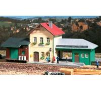 11331 Auhagen Ho Station Secondaire Avec Stock Marchandises Kit Montage