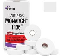 1136 Monarch étiquettes de prix 1136 1- Sleeve White