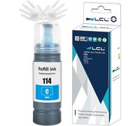 114 Encre Compatible Pour Epson 114 Cyan Bouteille D'Encre Compatible Pour Epson Ecotank Et-8500 Et-8550 (1-Pack)[ENC945167]