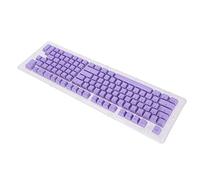 114 Touches Clavier Keycaps, PBT OEM Hauteur Deux Couleurs D'injection de Lumière Transmettant Bricolage Ergonomique Clavier Mécanique de Remplacement Keycap, pour Clavier Mécanique (mini violet)