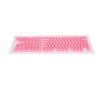 114 Touches Clavier Keycaps, PBT OEM Hauteur Deux Couleurs D'injection de Lumière Transmettant Bricolage Ergonomique Clavier Mécanique de Remplacement Keycap, pour Clavier Mécanique (mini rose)