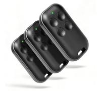 114258 Télécommande Portail pour Avidsen Lot de 3, Bip 4 Boutons 433,92 MHz Rolling Code, Haute Sécurité Portée 80m, Compatible avec Extel/Thomson/Astrell