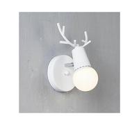 (1144) Applique murale nordique en forme de corne de cerf, modèle en fer, sans ampoule