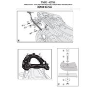 GIVI 1146FZ Bras monorack pour Montage sur boîte supérieure, Noir, 40