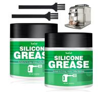 114g Graisse Silicone Alimentaire + Joints Toriques pour Machines à Café | Graisse Silicone Lubrifiant pour Groupe Café Vanne de Vapeur | Compatible avec Robots Pâtissiers + Outils Applicateurs