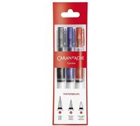 [115.303] CARAN D'ACHE Pinceau aquarelle à réservoir d'eau, set de 3