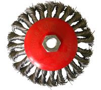 115 mm Brosse conique en fil d'acier Brosse disque Filetage M14 pour meuleuses d'angle