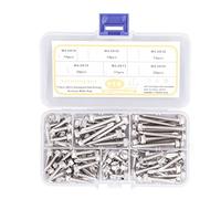 115 vis hexagonales autotaraudeuses M4,2 en acier inoxydable, ensemble de vis autotaraudeuses avec rondelle, vis en métal 304 à haute dureté pour garage, atelier et usage