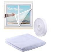 115 x 145 cm, prête à être retirée - Moustiquaire pour fenêtre - Superbe apparence - Facile à installer - Facile à enlever ou à nettoyer