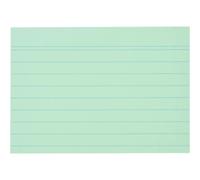 [1150754-5] herlitz Lot de 5 Fiches bristol, format A7, ligné, vert