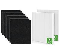 115115 C535 Filtre de rechange taille 21 compatible avec purificateur d'air plasma Winix C535, PlasmaWave 5300 6300 5300-2 6300-2 P300 2 P300 - 2 filtres HEPA + 8 filtres à charbon