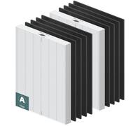 115115 Filtre HEPA de rechange A pour purificateur d'air Winix PlasmaWave C535 5300 5300-2 6300 6300-2 P300 C909 9800, 2 filtres HEPA taille 21 + 8 pré-filtres à charbon actif