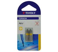 Tivoly Embout torsion PH2 L25 Blister de 2